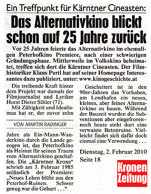 Kronen-Zeitung, 2. Februar 2010, Seite 18