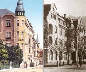 Hotel Salzburg (links) und Hotel Goldeck - Fotos: Stadtarchiv